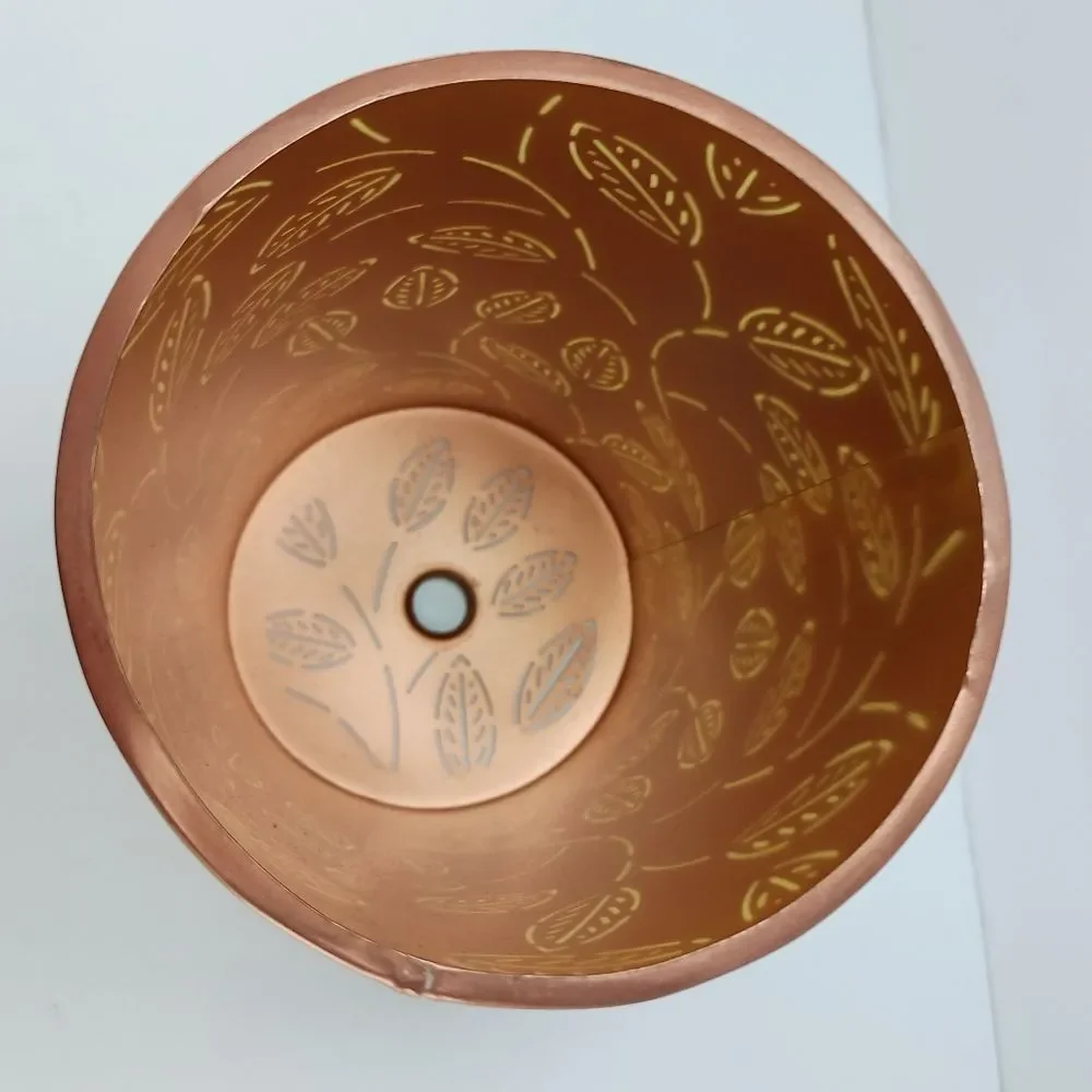Scentsy Prosper Diffuser Shade Only, Copper Leaf Design, New/EUC